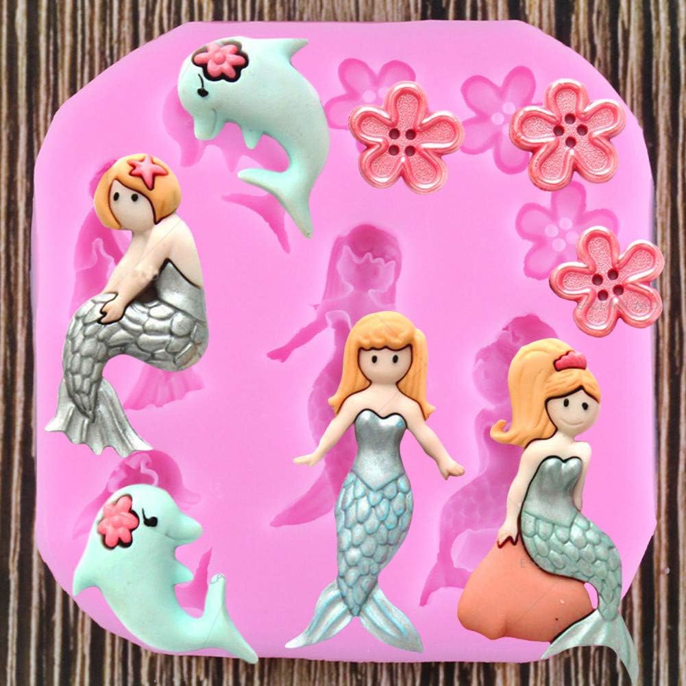 Mermaid & dolphin mold CFM271