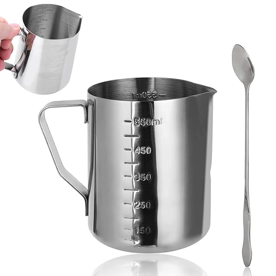 Stainless Steel Jug with Spoon 600ml ART032