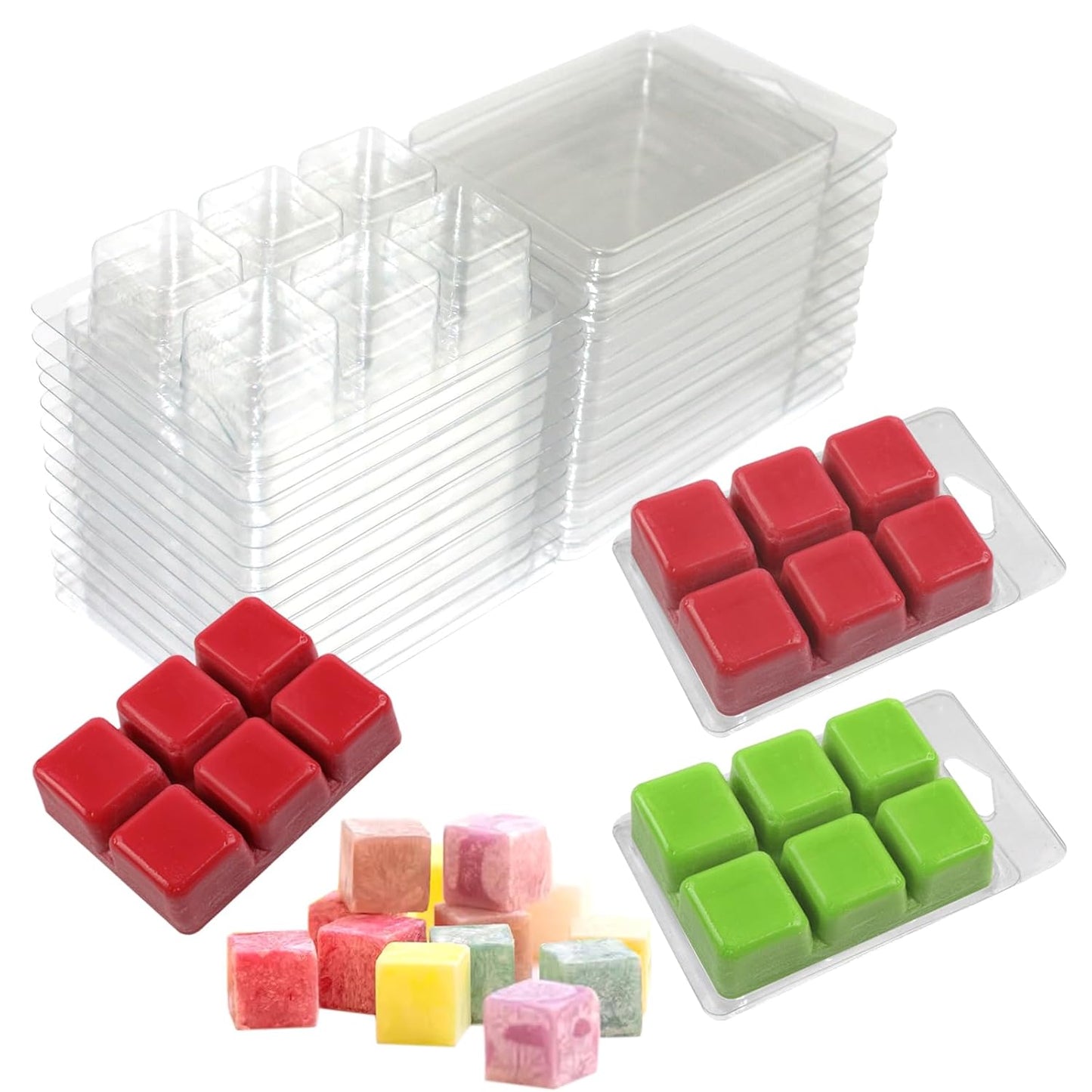 Plastic 6 Cavity Square PM348