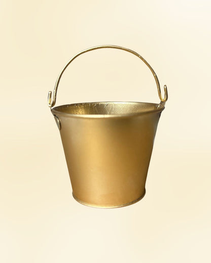 Metallic gold bucket 6pcs WCT007